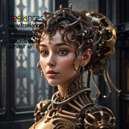 Pao internet vidéo illustration 3d serveur intelligence générative freelance paris studio de création 63V96K40